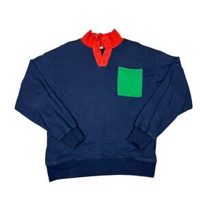 Rare Clare V. By Adam Scott Rugby Sweatshirt Men's Medium Severance